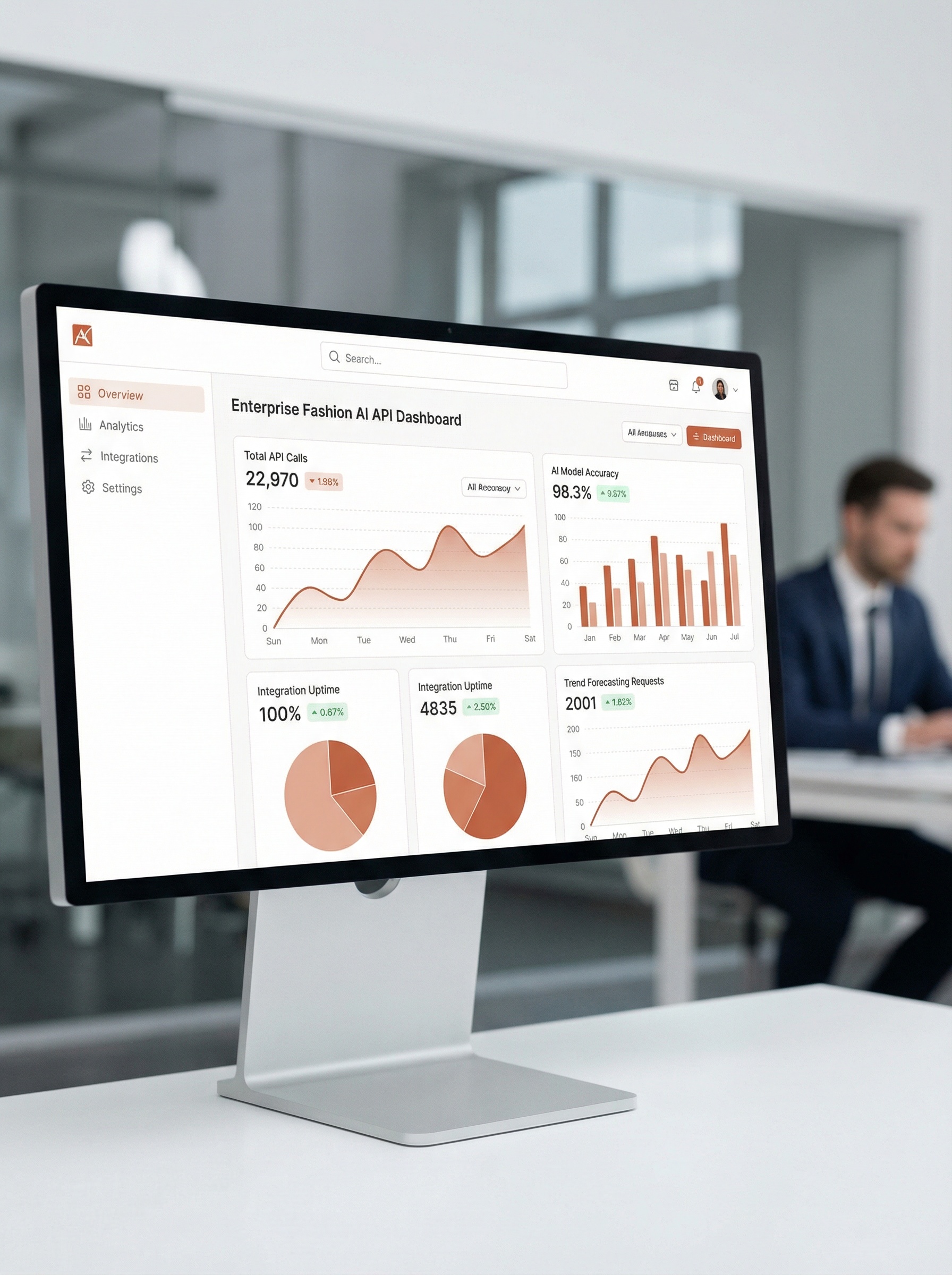 Architecture diagram of custom enterprise integration